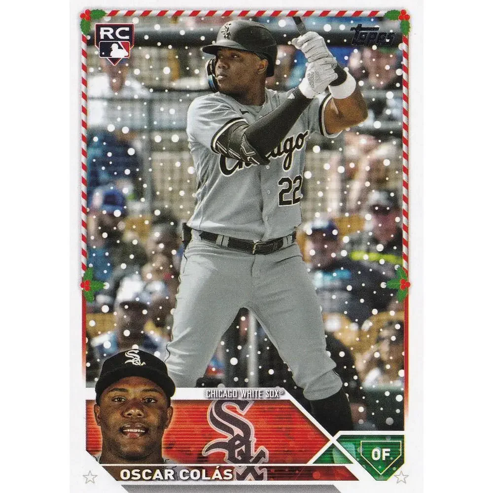2023 Topps Holiday Oscar Colas RC H179 Chicago White Sox